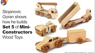 Wood Toy Plans - Set 5 Mini Constructors