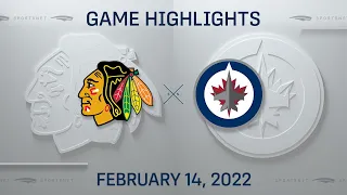 NHL Highlights | Blackhawks vs. Jets - Feb 14, 2022