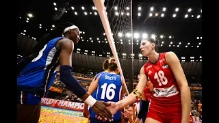 Boskovic vs Egonu [ Serbia vs Italy Final FIVB World Championship 2018 ]