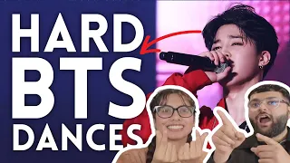 Top 12 hardest BTS choreographies! (REACTION) JUST WOW!