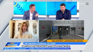 Έξαρση γαστρεντερίτιδας στη Μαγνησία – Μεταβαίνει κλιμάκιο του ΕΟΔΥ | Ώρα Ελλάδος | OPEN TV