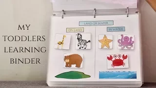 Toddler Learning Binder | Fun & Educational Activities