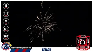 JL222043 ATTACK #fireworks 12 shots Happy Family Fireworks 49F132 200G CAKE #liuyangfireworks