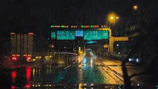 ☔️Driving on the rainy highway to Tokyo💤for Sleep,Work, Study,etc