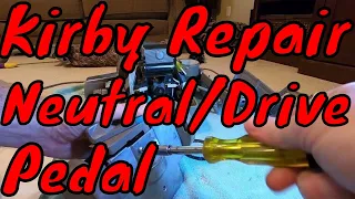 Complete detailed guide on how to fix or replace the neutral/drive pedal on a Kirby vacuum