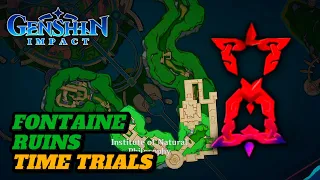 TIME TRIAL LOCATIONS IN FONTAINE RUINS! (GUIDE) | Genshin Impact