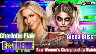 Alexa Bliss Vs Charlotte Flair : Extreme Rules 2021 - Raw Women's Championship Match | WWE 2021