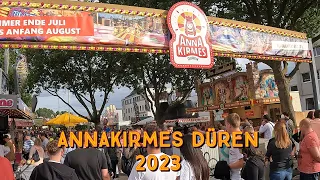 Annakirmes (Düren) 2023 (Rundgang) | ONRIDE / Offride |  Alle Fahrgeschäfte | 🎡4K/UHD