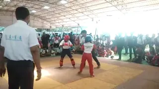 Kickboxing lite contact fight junior catagory