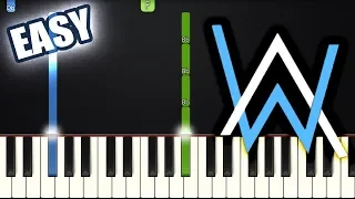 Faded - Alan Walker | EASY PIANO TUTORIAL + SHEET MUSIC by Betacustic