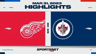 NHL Highlights | Red Wings vs. Jets - March 31, 2023