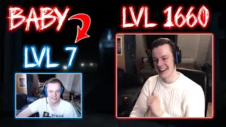 Watching my VERY FIRST Phasmophobia video! LVL 7 vs LVL 1660