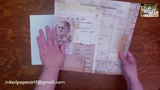 Live Craft with Me How to Make a Junk Journal Idea Book Start to Finish French Antique Vintage Paper