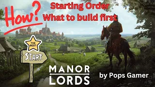 Manor Lords - Best Start - Tips to Grow Sooner and Earn Revenue Quickly