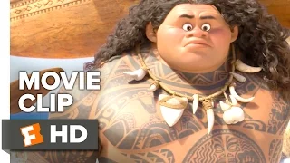 Moana Movie CLIP - Moana Meets Maui (2016) - Dwayne Johnson Movie