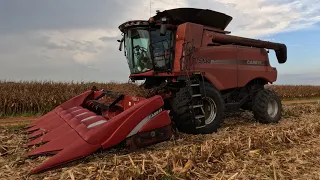 Thunderstorm during Corn Harvest