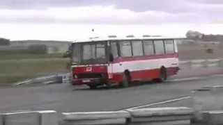 Crash Barrier Test With A Bus Goes Wrong 2013