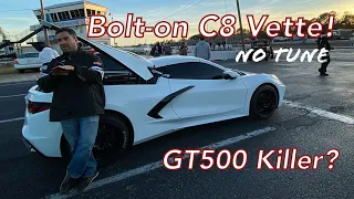 C8 Corvette With Bolt-Ons Goes For All-Motor Record! | Drag Strip Tested 2020 Corvette