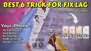 Best 6 GUIDE FIX Lag PUBG MOBILE for iPhone | Recomended For iPhone 5, 6s/6splus, 7/7plus, 8/8plus