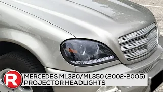 Spec-D Projector Headlights Mercedes ML320 / ML350 w/ LED DRL (2002-2005) Black or Chrome