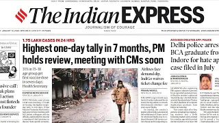 10th January 2022.The Indian Express Newspaper Analysis presented by Priyanka Ma'am (IRS)