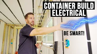 Shipping Container Home Electrical Install Insofast | Building a 20ft Shipping Container Home