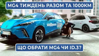 Тест MG4 – недоліки та переваги за 1000км експлуатації | Огляд та порівняння MG4 з Volkswagen ID3 .