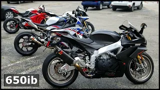 Dyno MADNESS | 2020 S1000RR, ZX10RR, R1M, RSV4 1100 Factory vs Ducati V4R