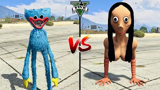 HUGGY WUGGY vs MOMO in GTA 5 - WHO IS THE BEST?