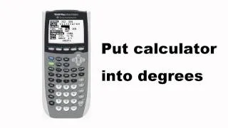 Lesson: Degrees, minutes, and seconds on the TI-84