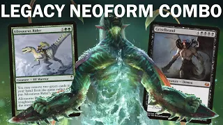 TURN 1 OR BUST! Legacy Turbo Neoform Combo. Griselbrand, Shoal, deck yourself, Laboratory Maniac MTG