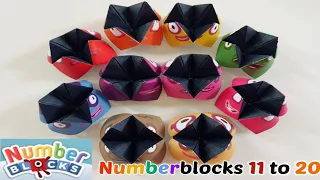 Numberblocks 11 - 20 넘버블럭스 만들기 Let's make numberblocks 11 to 20 from official images.