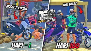 100 HARI DI GTA 5 DARI BEBAN ORANG TUA SAMPAI JADI JOKI BALAP LIAR PROFESIONAL TERBAIK