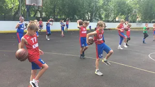 Школа Канделя: разминка с баскетбольным мячом