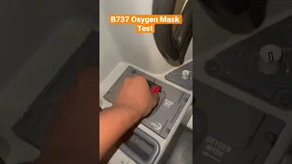 B737 Aircraft oxygen mask test