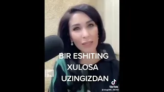 Bir eshiting xulosa o‘zingizdan