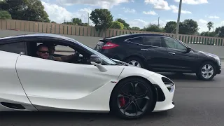 INSANELY LOUD McLaren 720S Spitting Flames Down Highway!