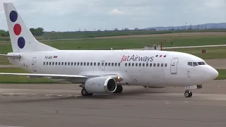 THE SIGHT & THE SOUND : Flight onboard JAT Airways B 737-300 YU-ANI from Belgrade to Frankfurt