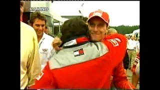 F1 Austria 1999 - Carlo Vanzini (all'epoca in RTL 102.5) non riesce ad intervistare Eddie Irvine