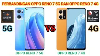 TAK KETINGGALAN RENO 7 4G PUN GAHAR || INI PERBANDINGAN  OPPO RENO 7 5G VS OPPO RENO 7 4G || TERBARU