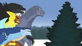 Christmas with Godzilla | DinoMania - Godzilla cartoons