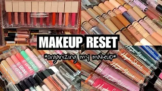 MAKEUP RESET: Organizing My Makeup Collection 2023