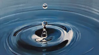 HOW TO PAINT A WATER DROPLET AND CREATE RIPPLES WITH OIL PAINTS