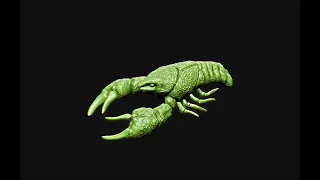 моделирую речного рака | modeling crayfish