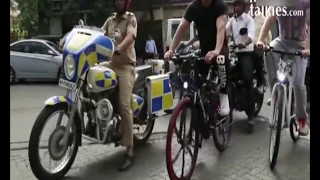 Salman Khan And Brother Sohail Khan Riding Cycle On The Streets Of Bandra, Mumbai World News channel