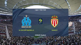 PES 2021 | Olympique Marseille vs AS Monaco - France Ligue 1 | 12/12/2020 | 1080p 60FPS