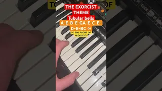 TUBULAR BELLS - THE EXORCIST on the piano | easy piano tutorial #subscribe #exorcist #1kviews #music