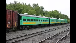 NBSR East & NBSR West w/ Passenger Cars & Caboose On The Mattawamkeag Sub - 7/7/2016