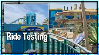 Journey to Atlantis and Tidal Twister Construction Update at SeaWorld San Diego 5/18/19
