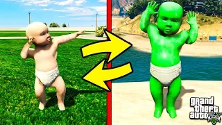 КАК РЕБЕНОК СТАЛ ХАЛКОМ И ЧТО БУДЕТ В ГТА 5 МОДЫ! BABY HULK ОБЗОР МОДА В GTA 5! ИГРЫ ГТА ВИДЕО MODS